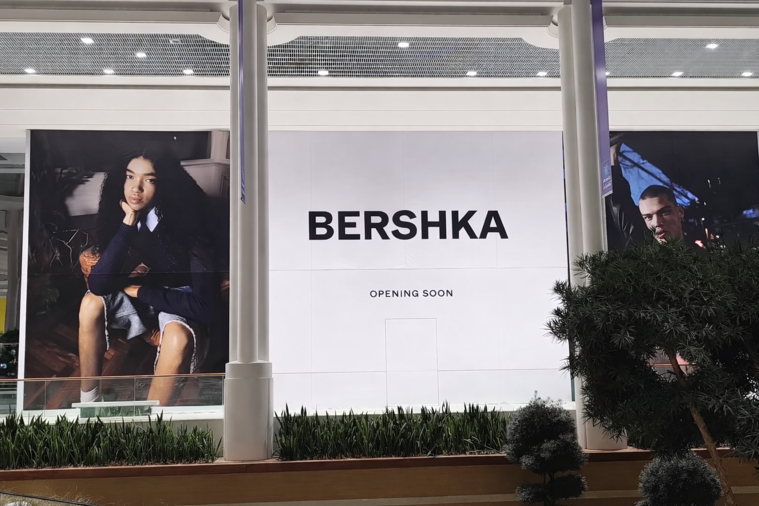 Palissade grande hauteur centre commercial